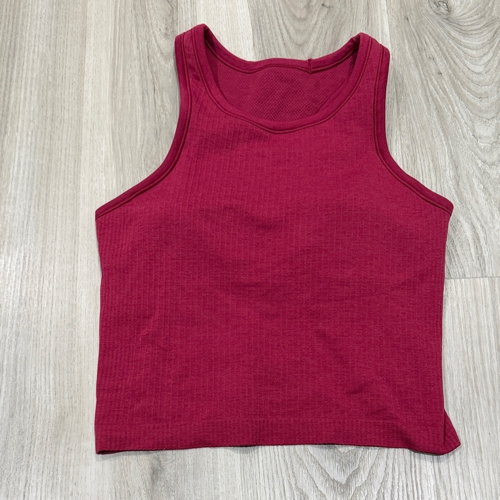 Lululemon Ebb to street cropped racer  tank